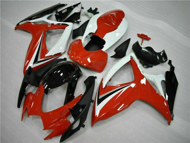 Rojo Blanco ABS Carenado Motocicleta Suzuki GSXR 600 / 750 K6 06-07 Rojo Blanco ABS Carenado Motocicleta Suzuki GSXR 600 / 750 K6 06-07