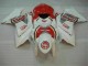 Rojo Blanco ABS Moto Plástico Suzuki GSXR 1000 K7 07-08 Rojo Blanco ABS Moto Plástico Suzuki GSXR 1000 K7 07-08