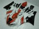 Rojo Blanco ABS Moto Plástico Yamaha R6 06-07
