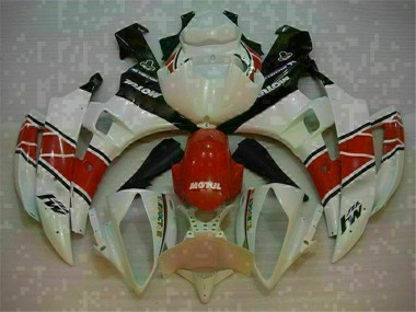 Rojo Blanco ABS Moto Plásticos Yamaha R6 06-07