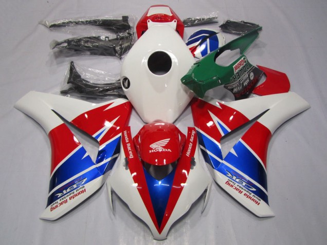 Rojo Blanco Azul Kits Completo Carenado Moto ABS Honda CBR 1000 RR 08-11 Rojo Blanco Azul Kits Completo Carenado Moto ABS Honda CBR 1000 RR 08-11