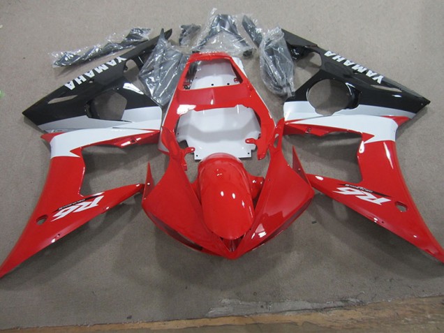 Rojo Blanco Calcomanía Carenado Moto Yamaha R6 03-05