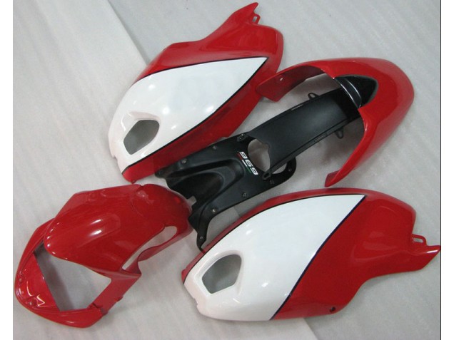 Rojo Blanco Carenado Moto Ducati Monster 696 08-12 Rojo Blanco Carenado Moto Ducati Monster 696 08-12
