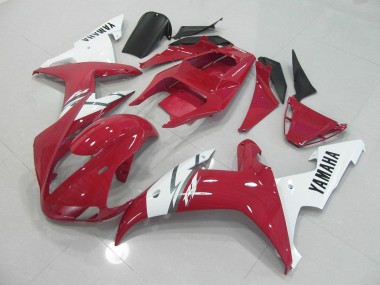 Rojo Blanco Carenado Moto Yamaha R1 02-03