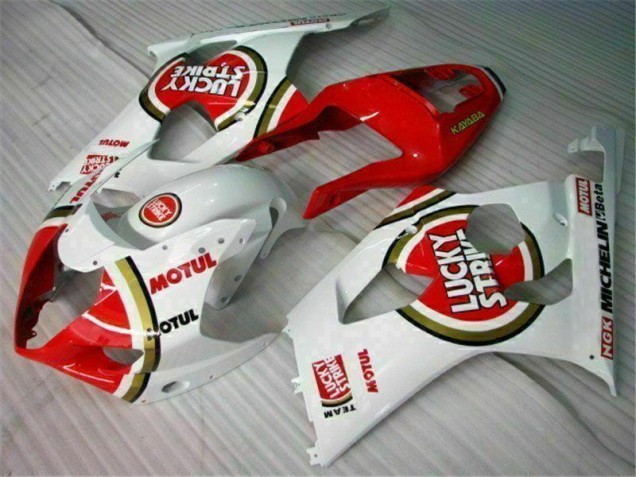 Rojo Blanco Carrocería Motocicletas Suzuki GSXR 1000 K3 03-04 Rojo Blanco Carrocería Motocicletas Suzuki GSXR 1000 K3 03-04