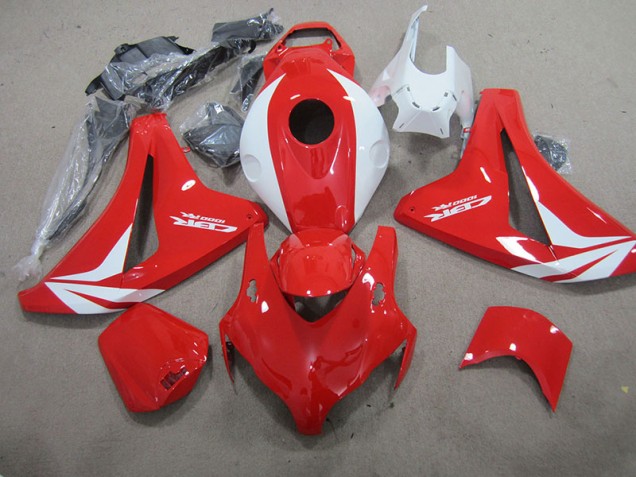 Rojo Blanco Fireblade Carenado Moto Honda CBR 1000 RR 08-11 Rojo Blanco Fireblade Carenado Moto Honda CBR 1000 RR 08-11