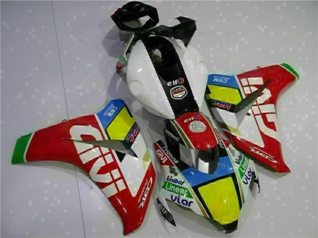 Rojo Blanco Kit Carenado Moto Honda CBR 1000 RR 08-11 Rojo Blanco Kit Carenado Moto Honda CBR 1000 RR 08-11