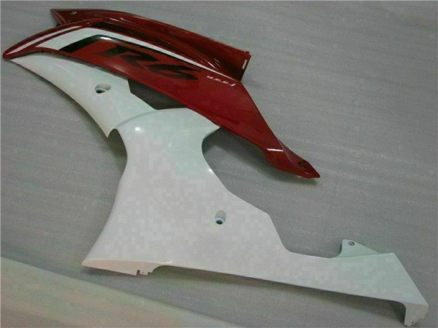 Rojo Blanco Kit Carenado Moto Yamaha R6 08-16 Rojo Blanco Kit Carenado Moto Yamaha R6 08-16