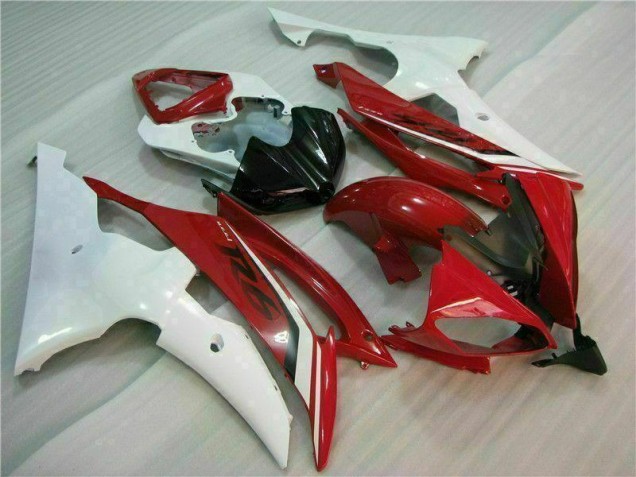 Rojo Blanco Kit Carenado Moto Yamaha R6 08-16 Rojo Blanco Kit Carenado Moto Yamaha R6 08-16