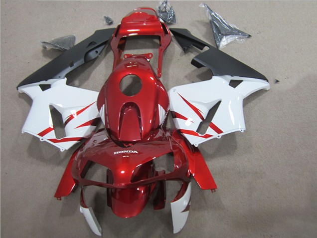 Rojo Blanco Kit Completo Carenado Moto Honda CBR 600 RR 05-06