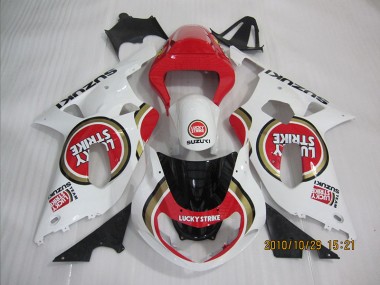 Rojo Blanco Lucky Strike Carenado Moto Suzuki GSXR 600 K1 K2 K3 01-03