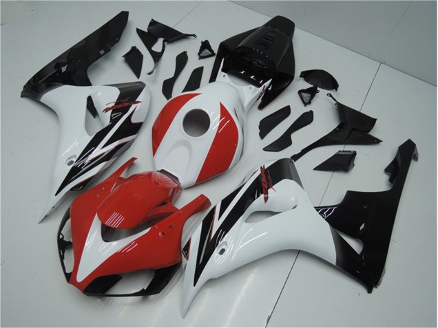 Rojo Blanco Negro ABS Kits Carenado Moto Honda CBR 1000 RR 06-07