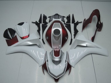 Rojo Blanco & Plata Carenado Moto Honda CBR 1000 RR 08-11