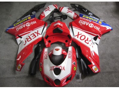 Rojo Blanco Xerox Carenado Moto Ducati 749 05-06