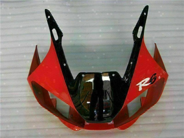Rojo Negro ABS Kits Carenado Moto Yamaha R6 98-02