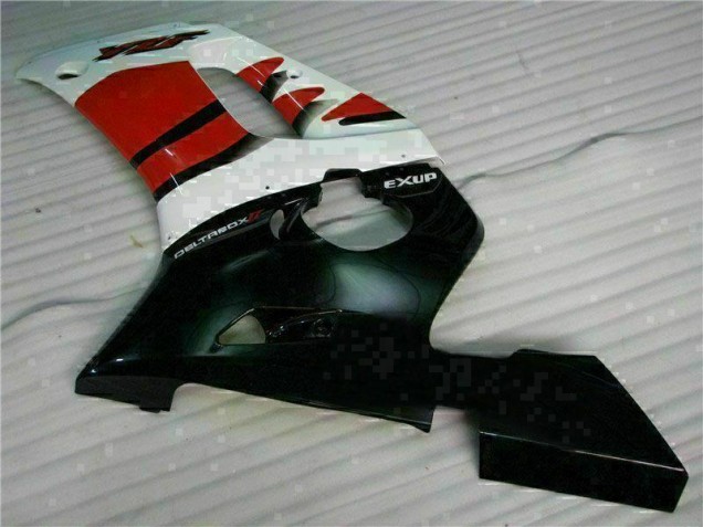 Rojo Negro ABS Kits Carenado Moto Yamaha R6 98-02