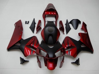Rojo Negro ABS Moto Plástica Honda CBR 600 RR 03-04