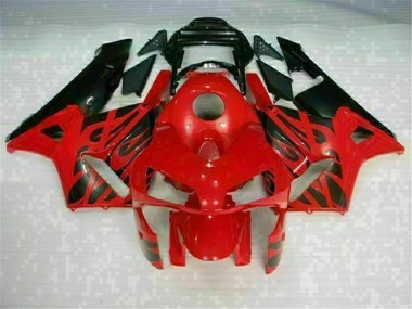 Rojo Negro ABS Moto Plástico Honda CBR 600 RR 03-04