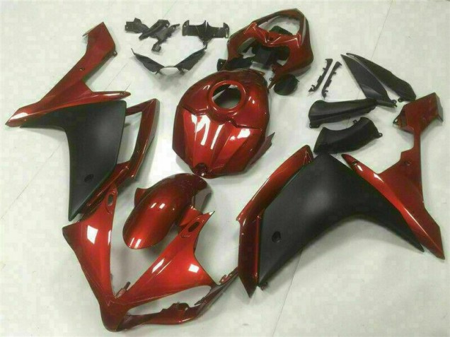 Rojo Negro Carenado Moto Yamaha R1 07-08