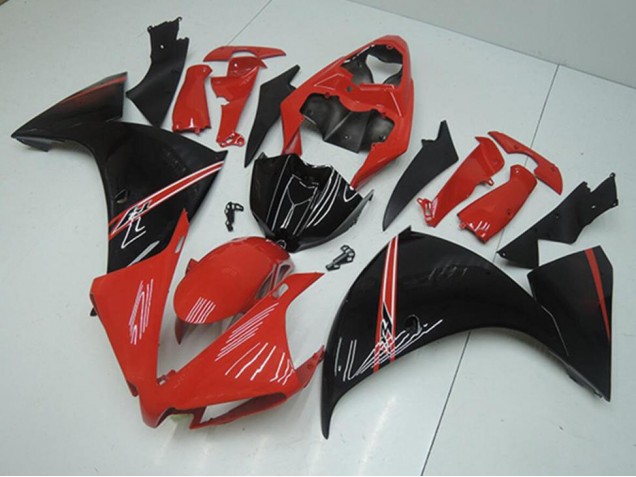 Rojo Negro Carenado Moto Yamaha R1 12-14