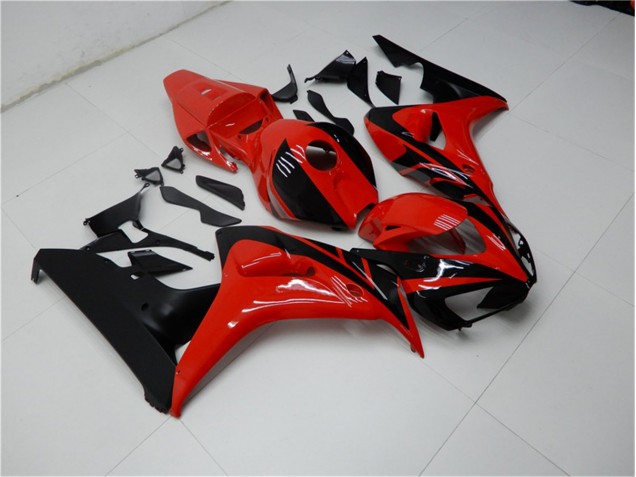 Rojo Negro Carenado & Plástico Moto Honda CBR 1000 RR 06-07 Rojo Negro Carenado & Plástico Moto Honda CBR 1000 RR 06-07
