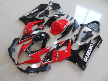 Rojo Negro Estilo OEM Carenado Moto Suzuki GSXR 1000 K5 05-06