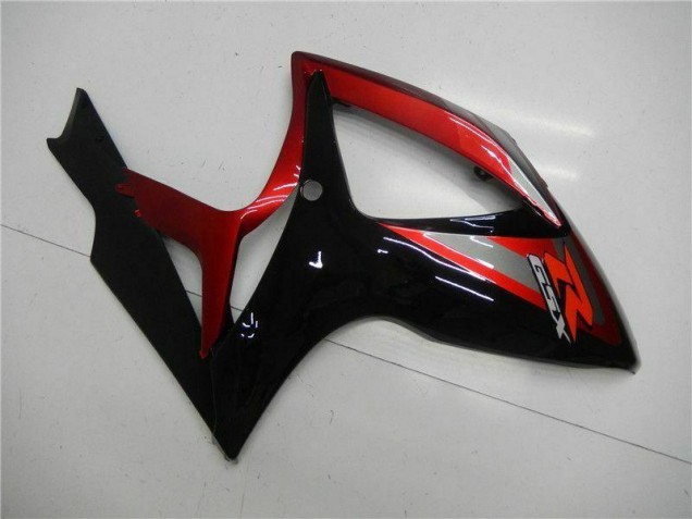 Rojo Negro Kit Carenado Inyección Suzuki GSXR 600 / 750 K6 06-07 Rojo Negro Kit Carenado Inyección Suzuki GSXR 600 / 750 K6 06-07