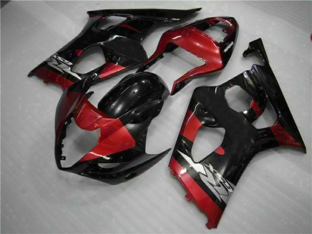 Rojo Negro Kit Carenado Moto Suzuki GSXR 1000 K3 03-04 Rojo Negro Kit Carenado Moto Suzuki GSXR 1000 K3 03-04