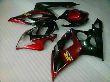 Rojo Negro Kit Carenado Moto Suzuki GSXR 1000 K5 05-06