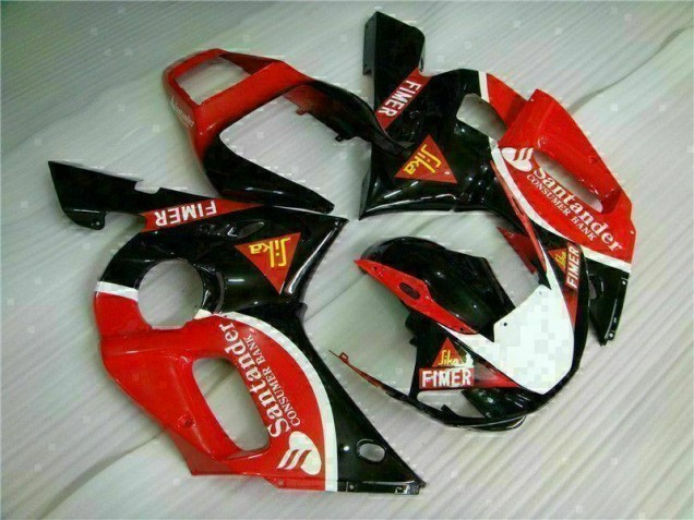 Rojo Negro Kits Completo Carenado Moto ABS Yamaha R6 98-02
