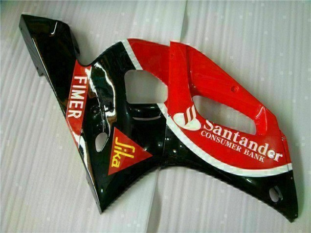 Rojo Negro Kits Completo Carenado Moto ABS Yamaha R6 98-02