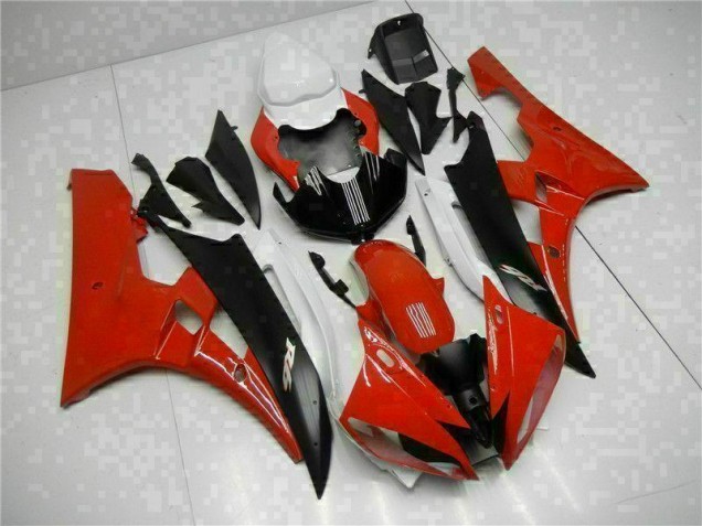 Rojo Negro Kits Completo Carenado Moto Yamaha R6 06-07
