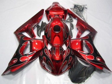 Rojo Negro Llama Carrocería Motocicletas Honda CBR 1000 RR 06-07