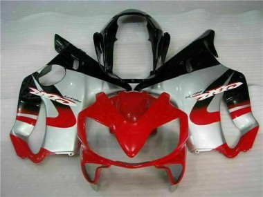 Rojo Plata ABS Carenado Motocicleta Honda CBR 600 F4i 04-07