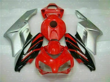 Rojo Plata Carenado Moto Honda CBR 1000 RR 04-05
