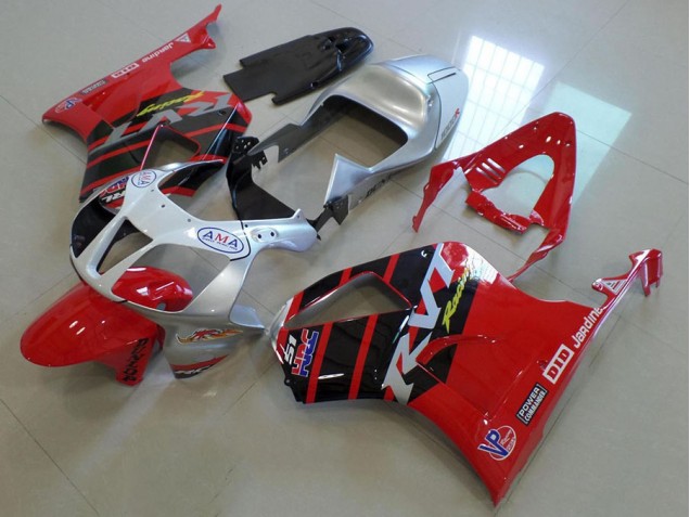Rojo Plata Carenado Moto Honda VTR 1000 00-06 Rojo Plata Carenado Moto Honda VTR 1000 00-06