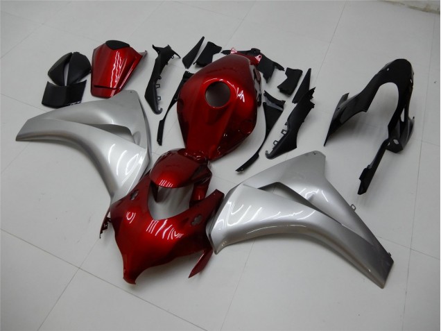 Rojo Plata Carenado & Plástico Moto Honda CBR 1000 RR 08-11 Rojo Plata Carenado & Plástico Moto Honda CBR 1000 RR 08-11