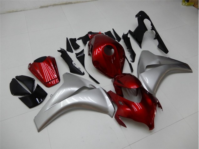 Rojo Plata Carenado & Plástico Moto Honda CBR 1000 RR 08-11 Rojo Plata Carenado & Plástico Moto Honda CBR 1000 RR 08-11