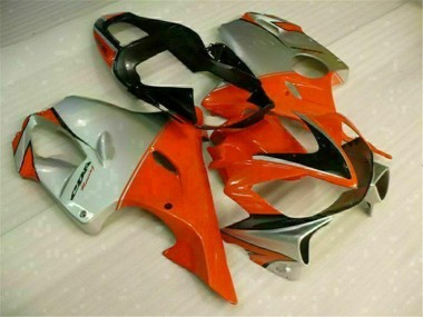 Rojo Plata Kit Carenado Moto Honda CBR 600 F4i 01-03