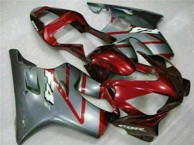 Rojo Plata Kits Completo Carenado Moto ABS Honda CBR 600 F4i 01-03