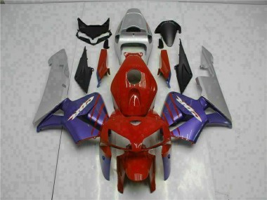 Rojo Púrpura Carenado Moto Honda CBR 600 RR 05-06