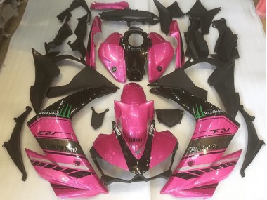 Rosa & Negro Carenado Moto Yamaha R3 15-22
