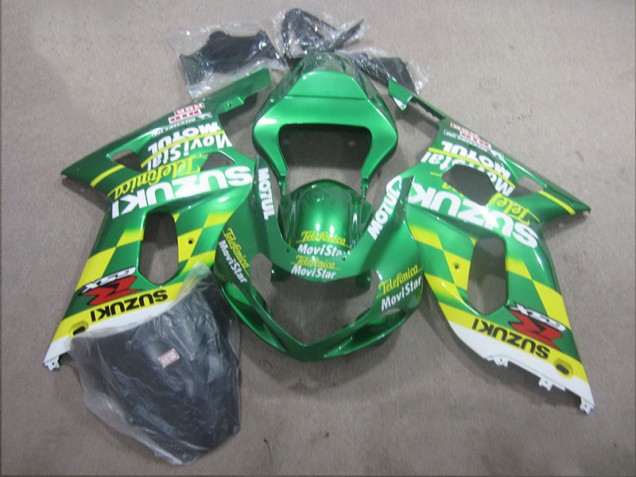 Telefunica Movistar Carenado Moto Suzuki GSXR 600 K1 K2 K3 01-03 Telefunica Movistar Carenado Moto Suzuki GSXR 600 K1 K2 K3 01-03