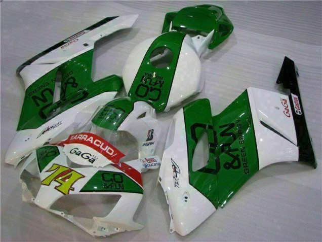 Verde Blanco Carenado Moto Honda CBR 1000 RR 04-05