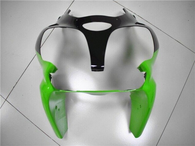 Verde Blanco Negro Carenado Moto Kawasaki ZX6R 00-02 Verde Blanco Negro Carenado Moto Kawasaki ZX6R 00-02