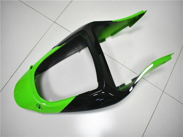 Verde Blanco Negro Carenado Moto Kawasaki ZX6R 00-02 Verde Blanco Negro Carenado Moto Kawasaki ZX6R 00-02