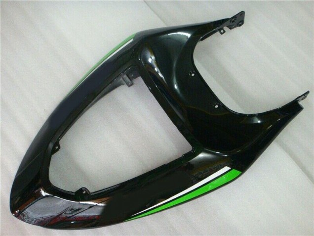 Verde Blanco Negro Carenado Moto Kawasaki ZX6R 05-06 Verde Blanco Negro Carenado Moto Kawasaki ZX6R 05-06