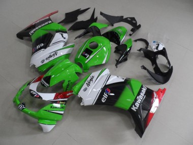 Verde Blanco Negro Carrocería Motocicletas Kawasaki ZX 250R 08-12