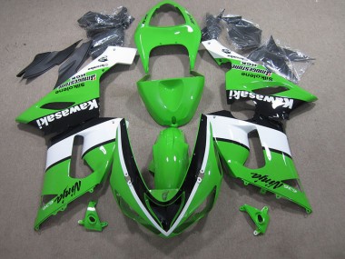 Verde Blanco Negro Ninja 636 Carenado Moto Kawasaki ZX6R 05-06
