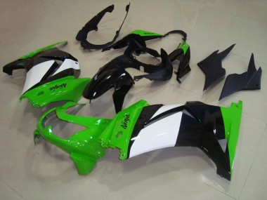 Verde Blanco Negro Plástico Moto Kawasaki ZX 250R 08-12